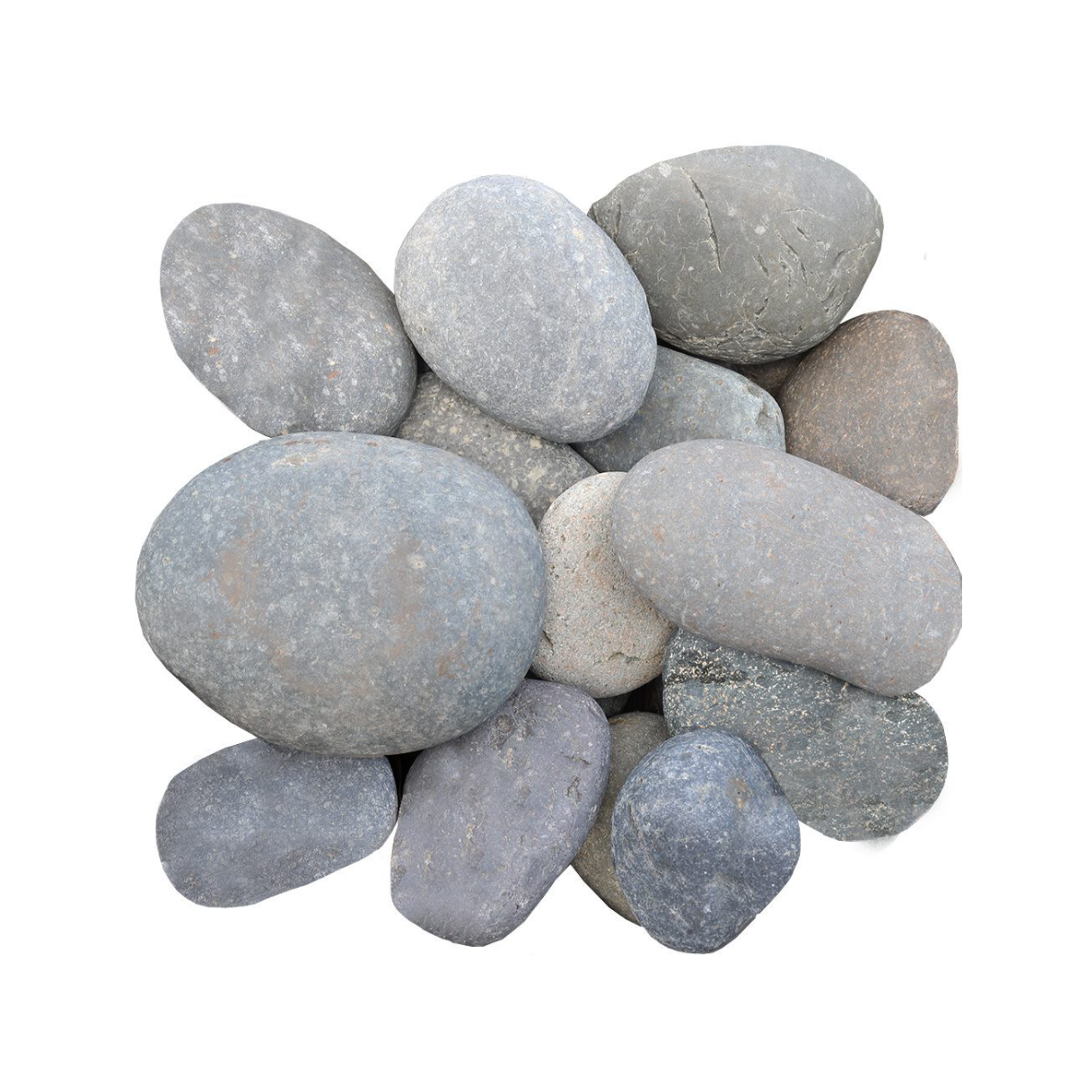 حصى زينه طبيعي رمادي للحدائق