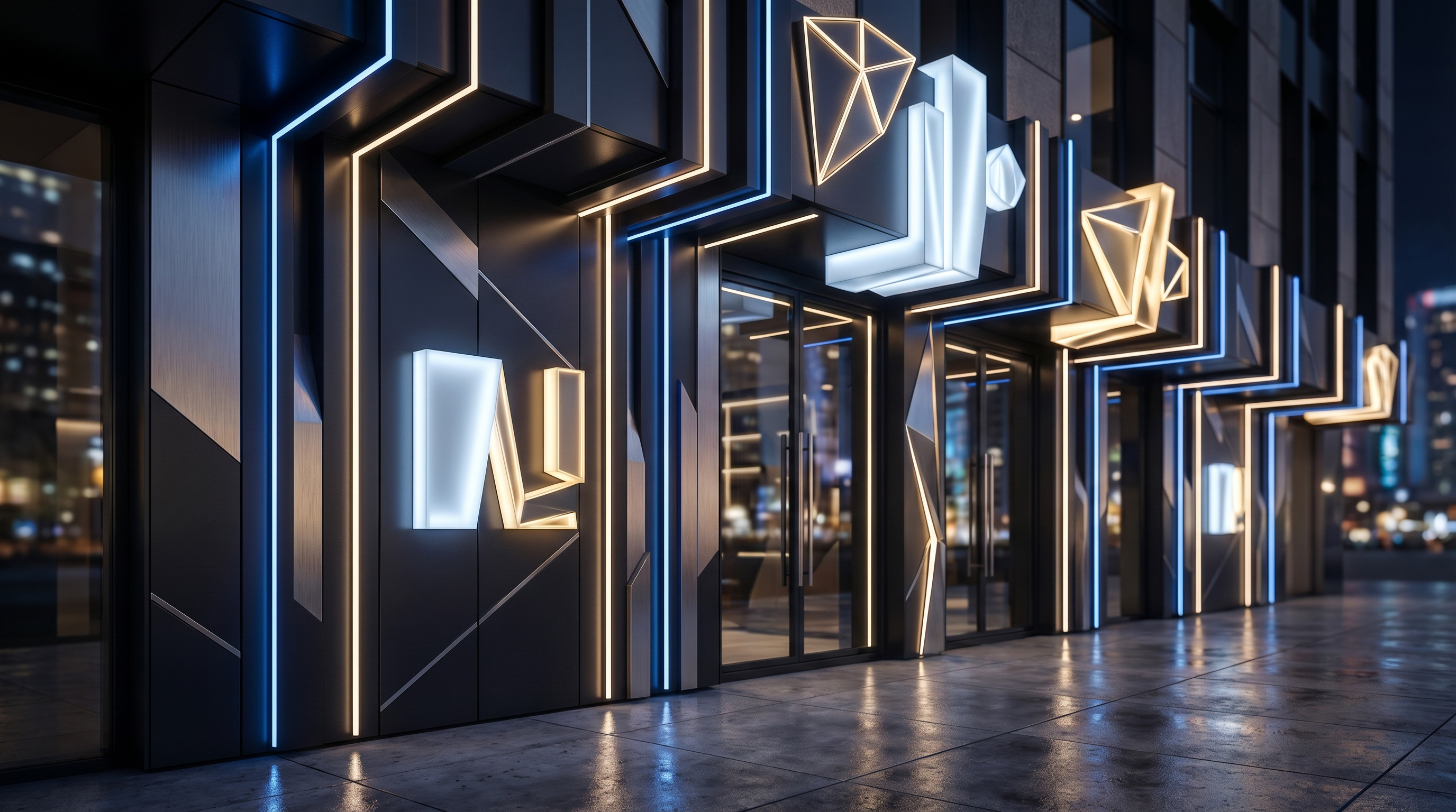 نخبة الواجهات I تركيب لوحات محلات حروف بارزة كلادنج جدة